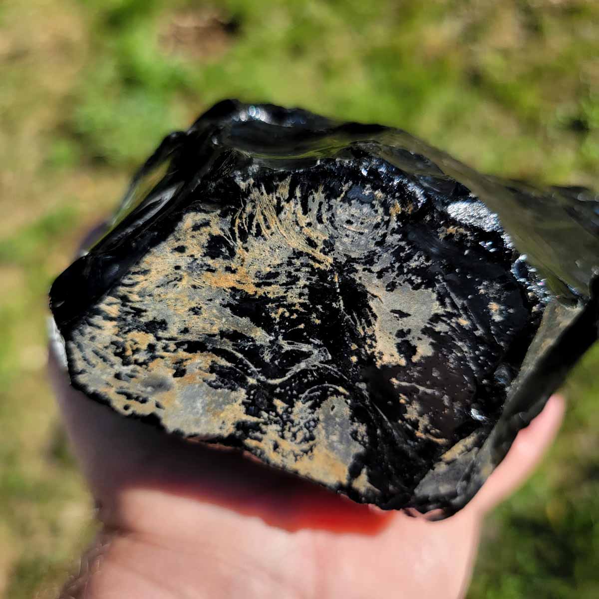 Mexican Velvet Obsidian Rough Chunk!