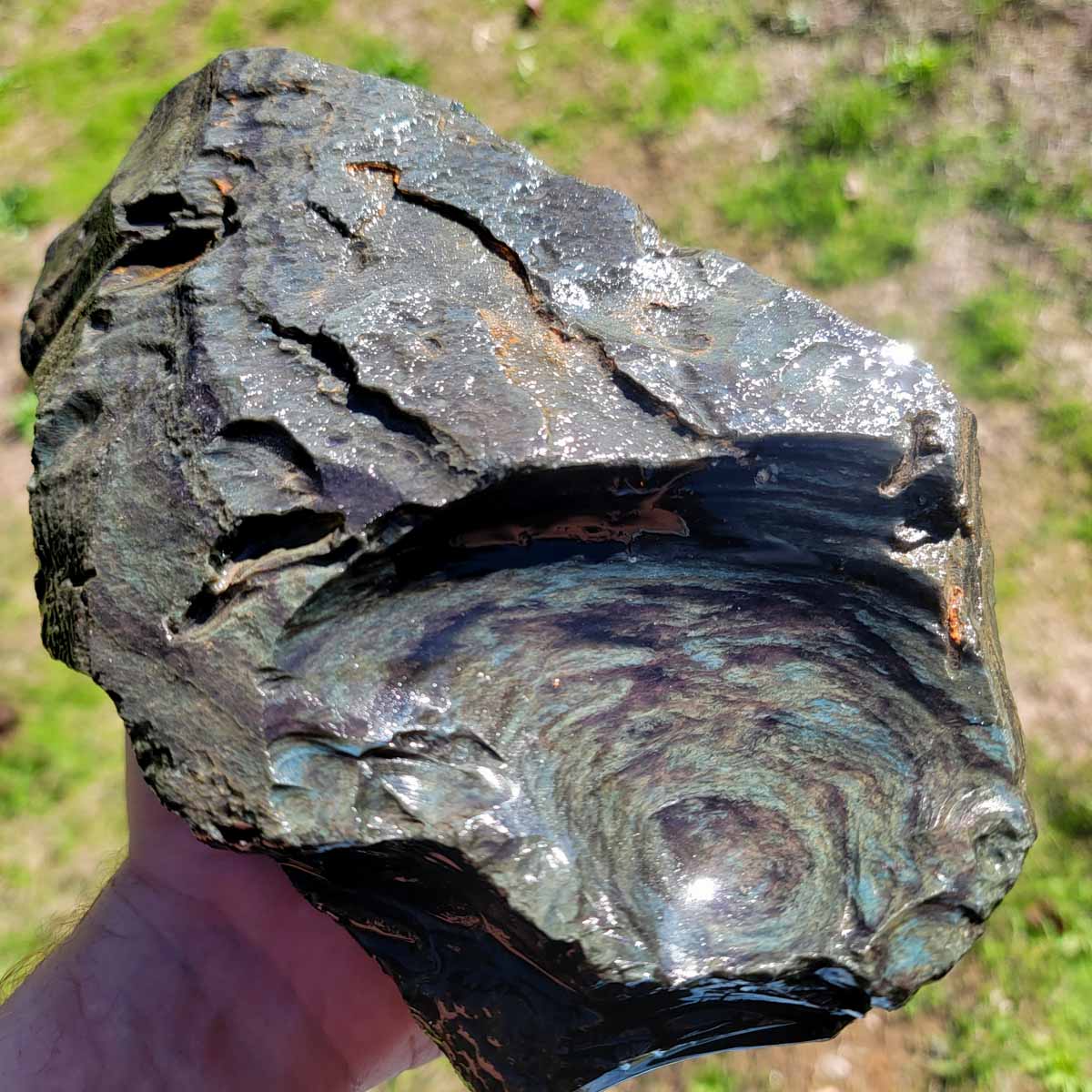 Mexican Velvet Obsidian Rough Chunk!