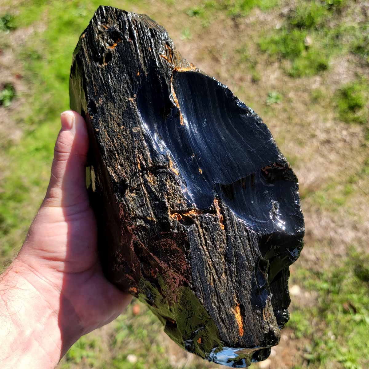 Mexican Velvet Obsidian Rough Chunk!