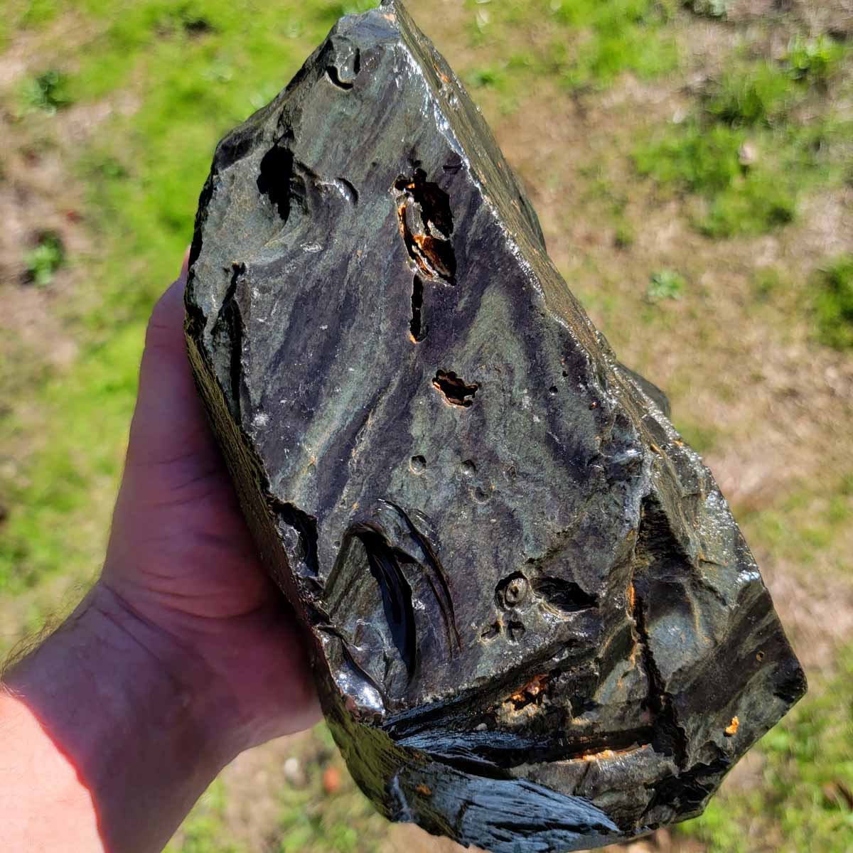 Mexican Velvet Obsidian Rough Chunk!