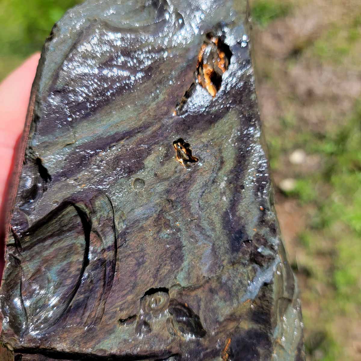 Mexican Velvet Obsidian Rough Chunk!