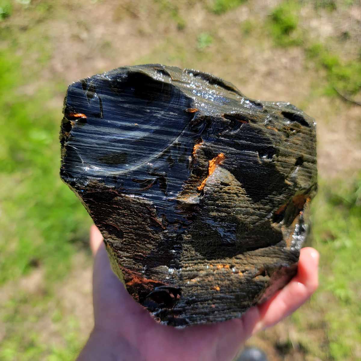 Mexican Velvet Obsidian Rough Chunk!