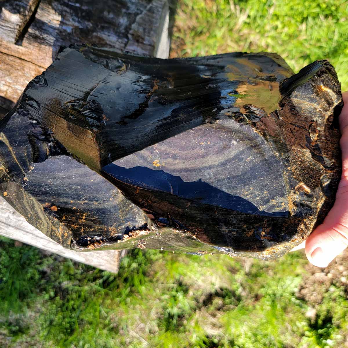 HUGE Mexican Velvet Obsidian Rough Chunk!