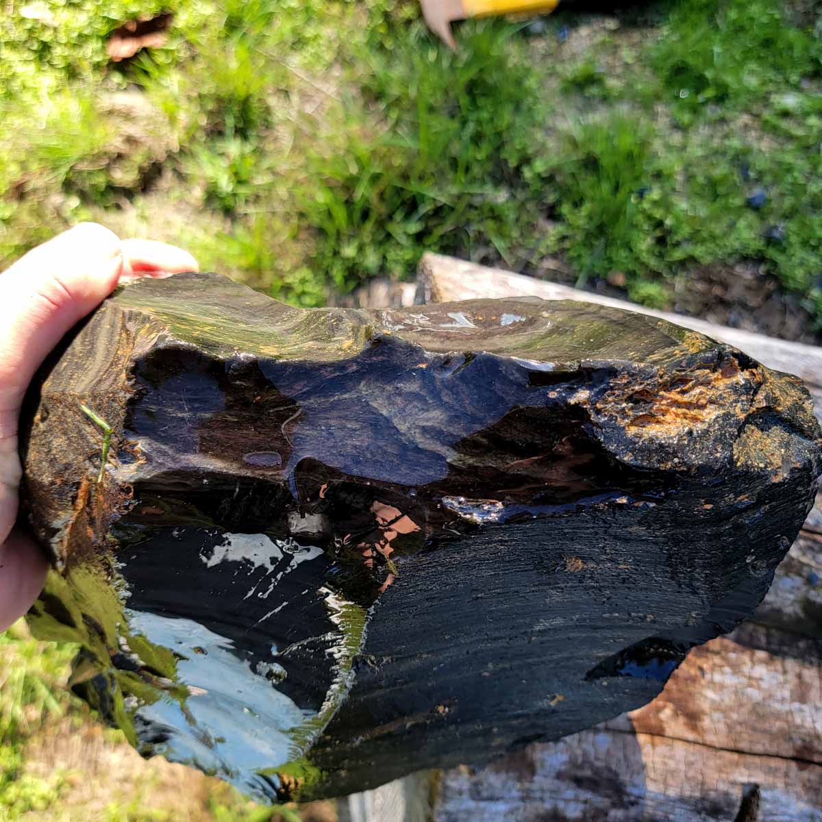 HUGE Mexican Velvet Obsidian Rough Chunk!