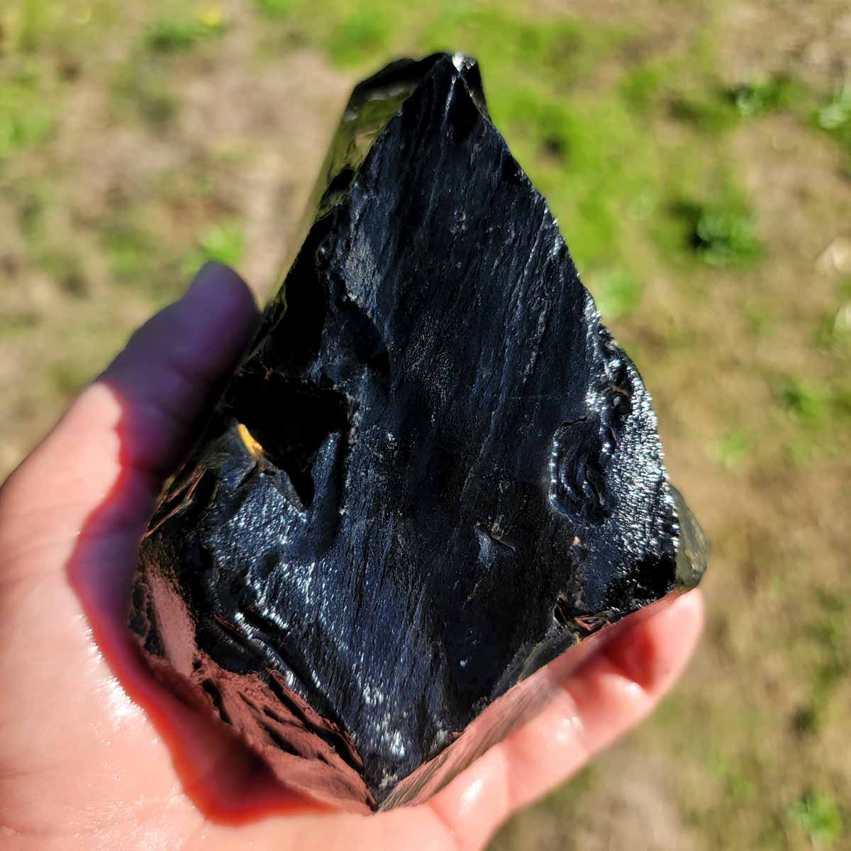 Highgrade Mexican Velvet Obsidian Rough Chunk!