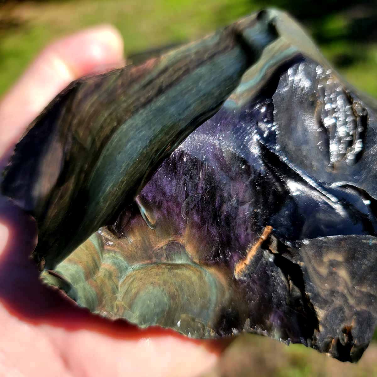 Mexican Velvet Obsidian Rough Chunk!