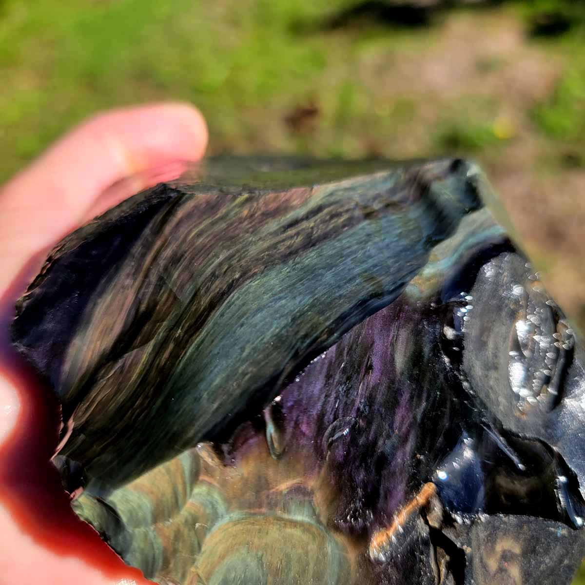 Mexican Velvet Obsidian Rough Chunk!