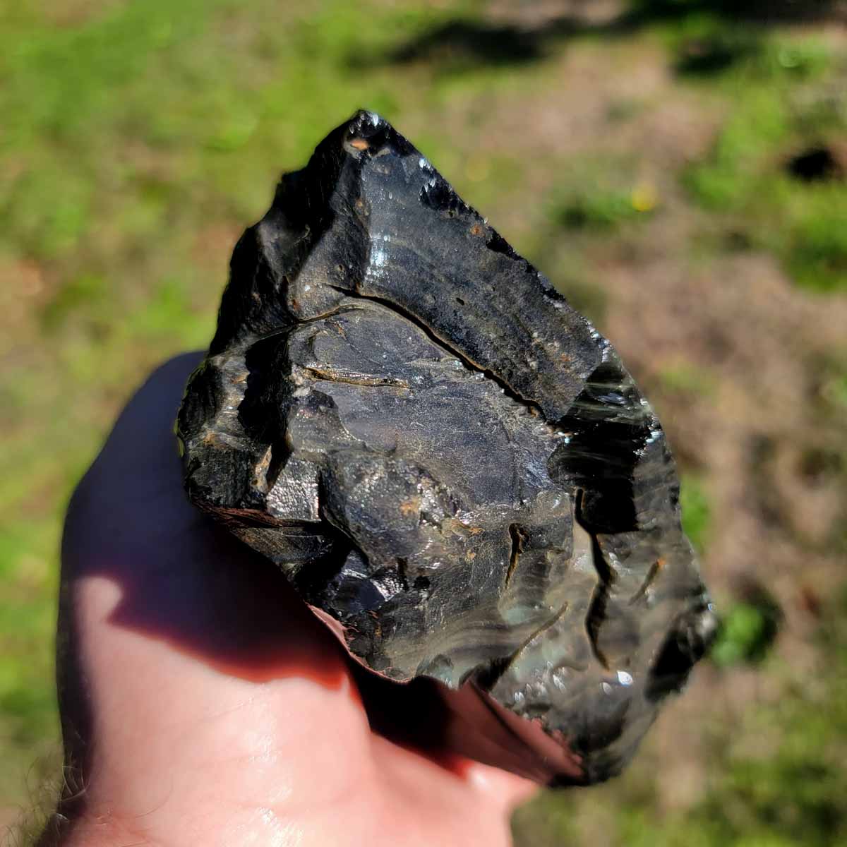 Mexican Velvet Obsidian Rough Chunk!