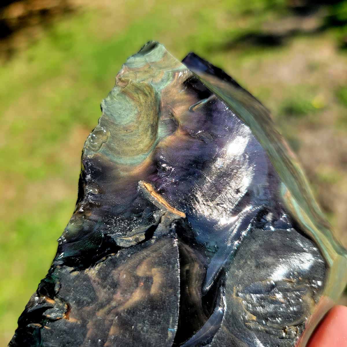 Mexican Velvet Obsidian Rough Chunk!