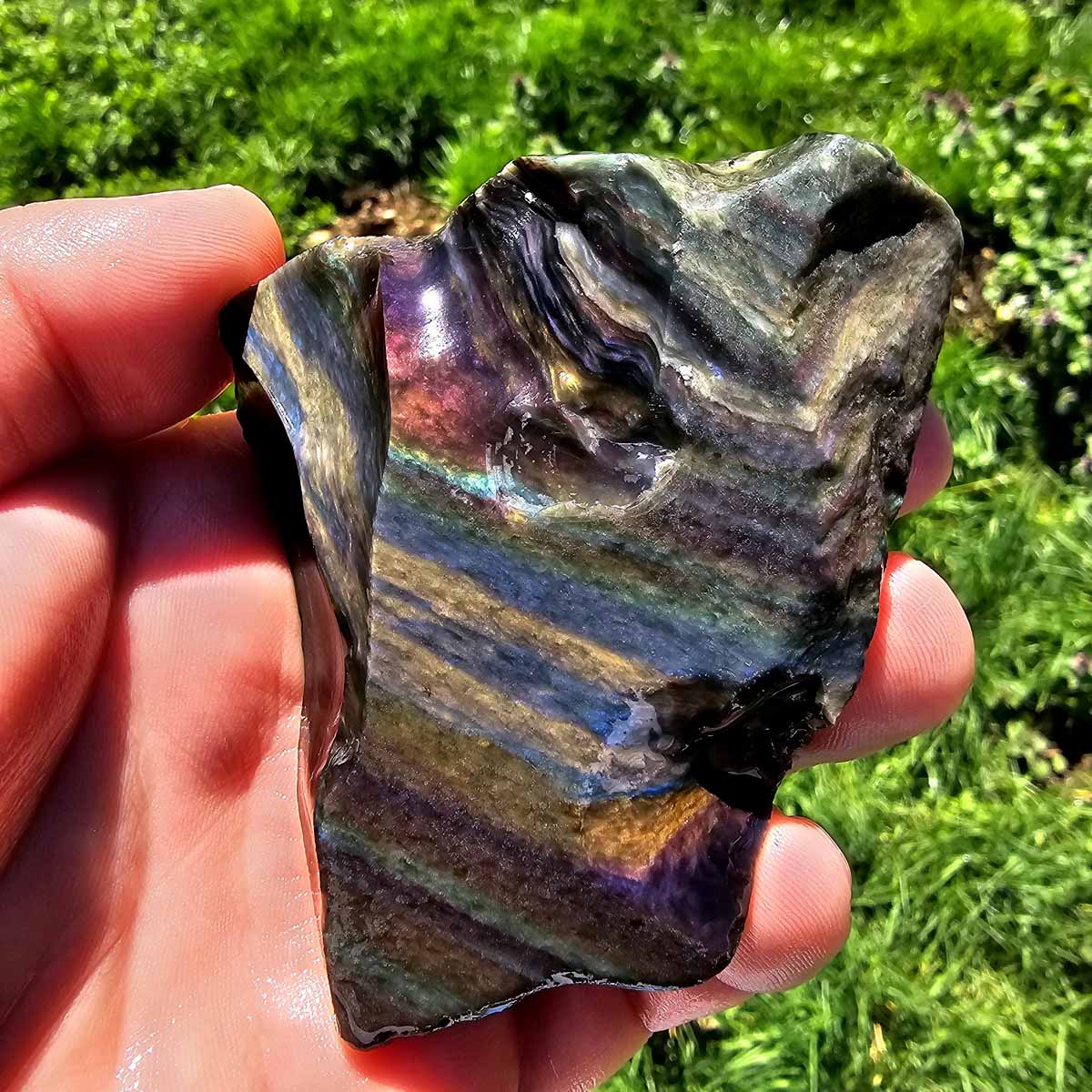 Highgrade Mexican Velvet Obsidian Rough Chunk!