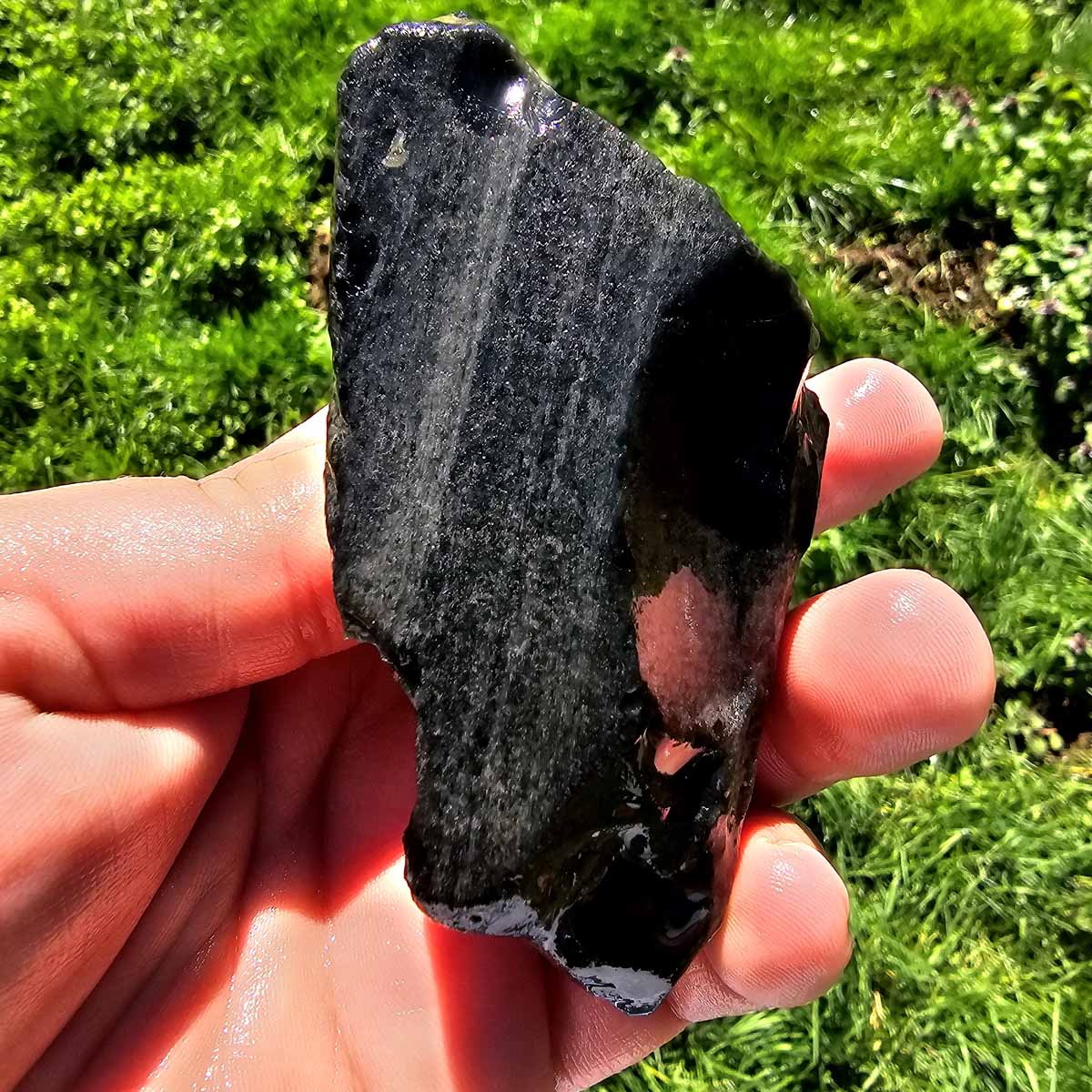 Highgrade Mexican Velvet Obsidian Rough Chunk!