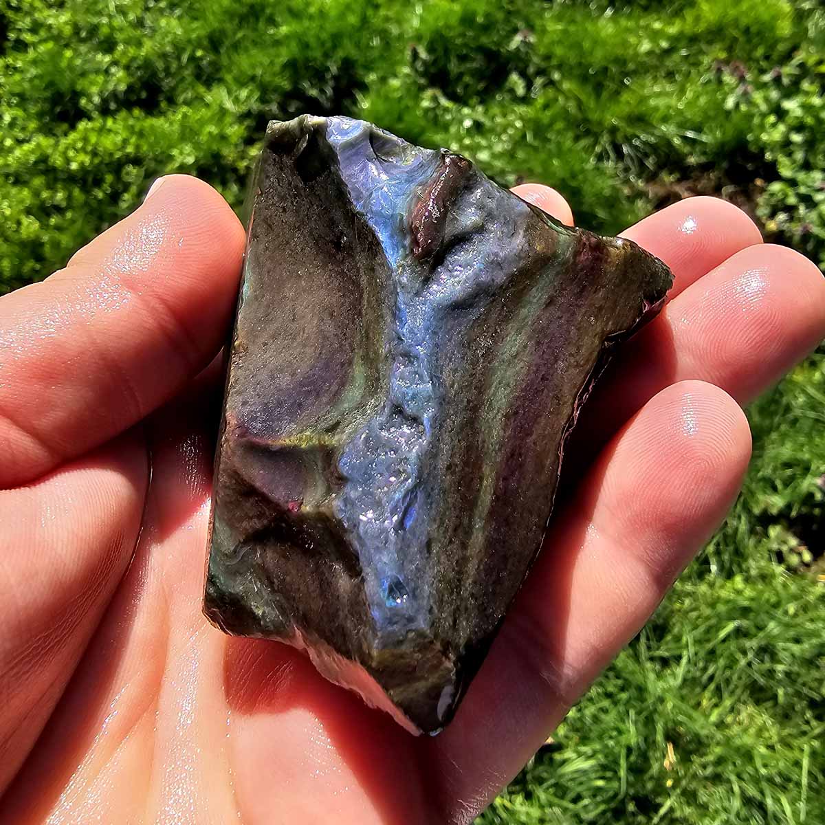 Highgrade Mexican Velvet Obsidian Rough Chunk!