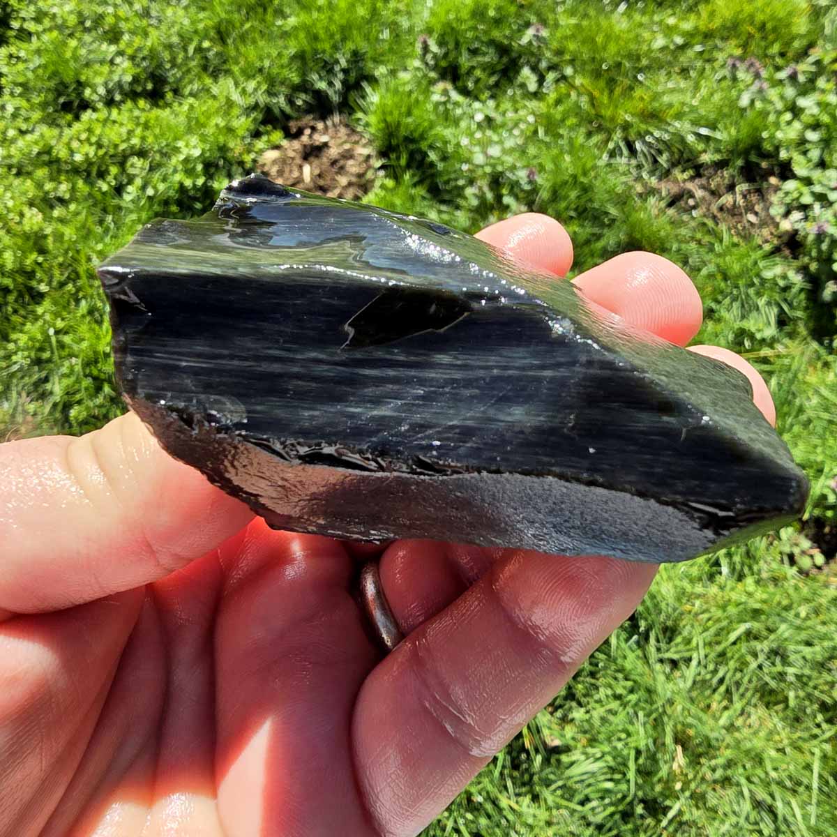 Highgrade Mexican Velvet Obsidian Rough Chunk!