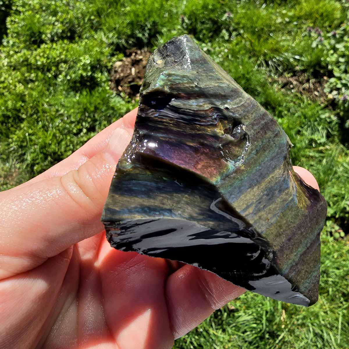 Highgrade Mexican Velvet Obsidian Rough Chunk!