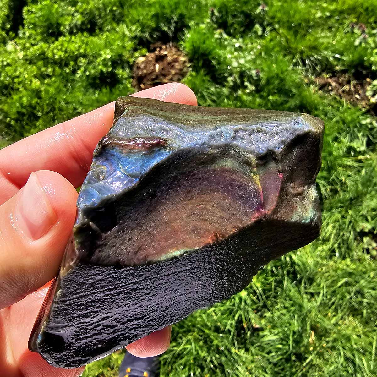 Highgrade Mexican Velvet Obsidian Rough Chunk!