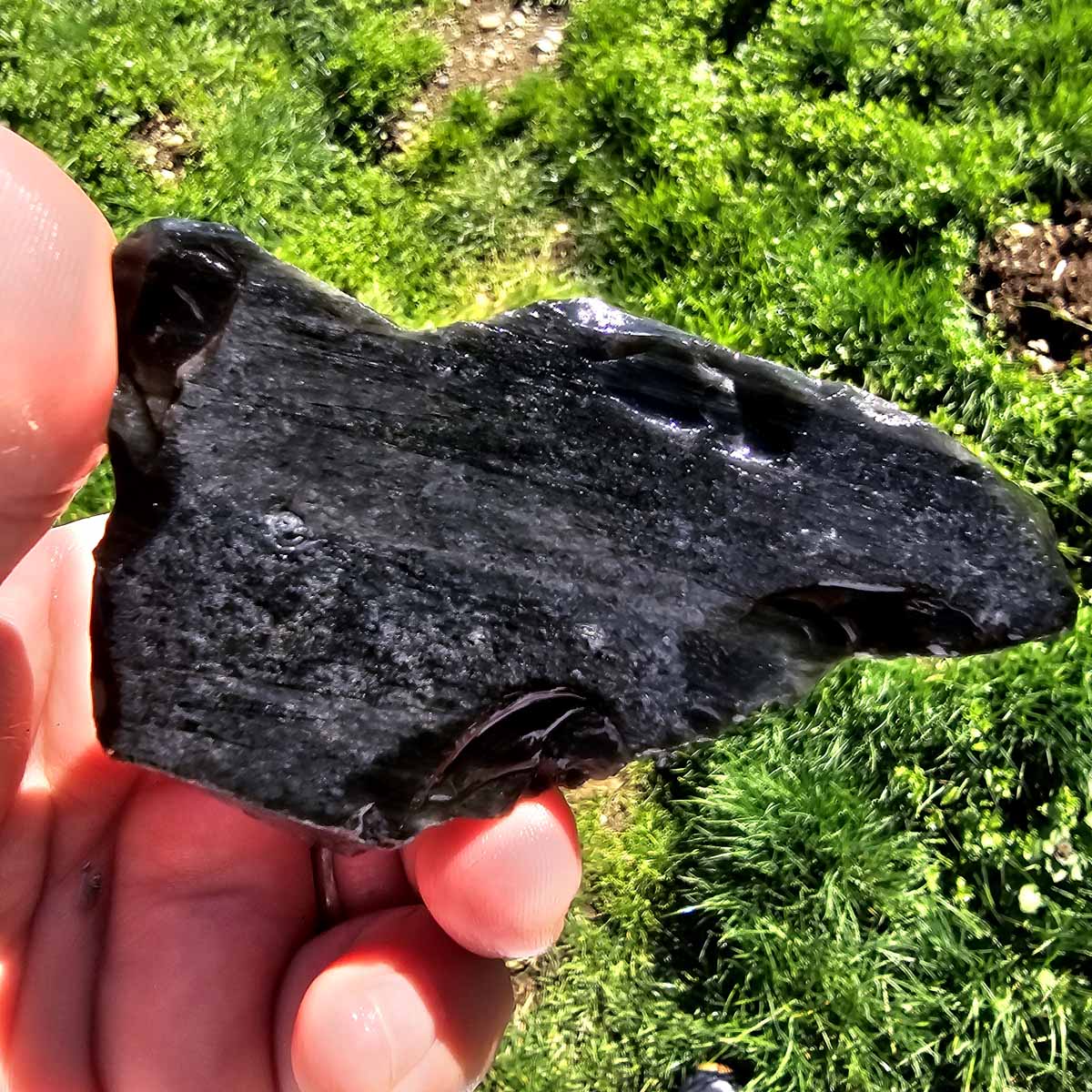 Highgrade Mexican Velvet Obsidian Rough Chunk!