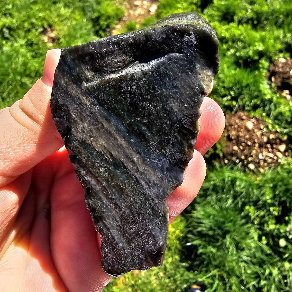 Highgrade Mexican Velvet Obsidian Rough Chunk!