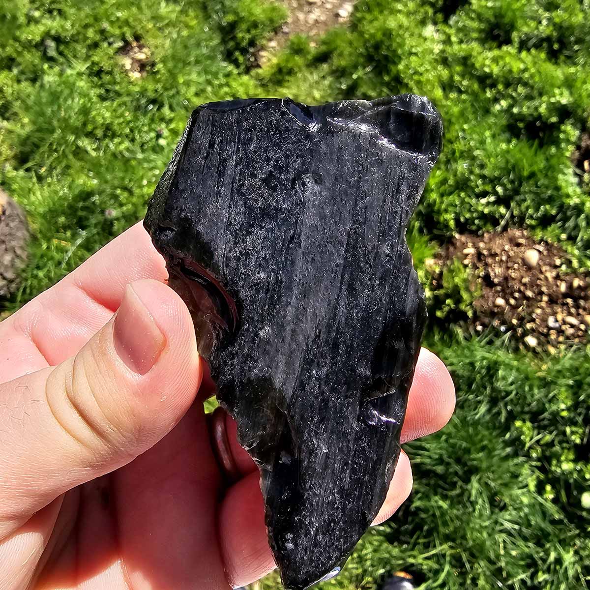 Highgrade Mexican Velvet Obsidian Rough Chunk!