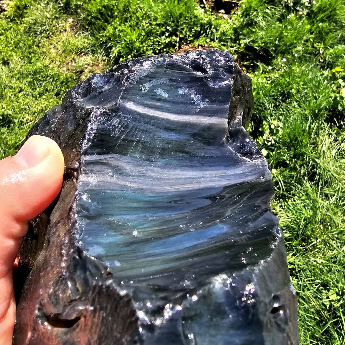 Mexican Jalisco Rainbow Obsidian Cutting Rough Box!