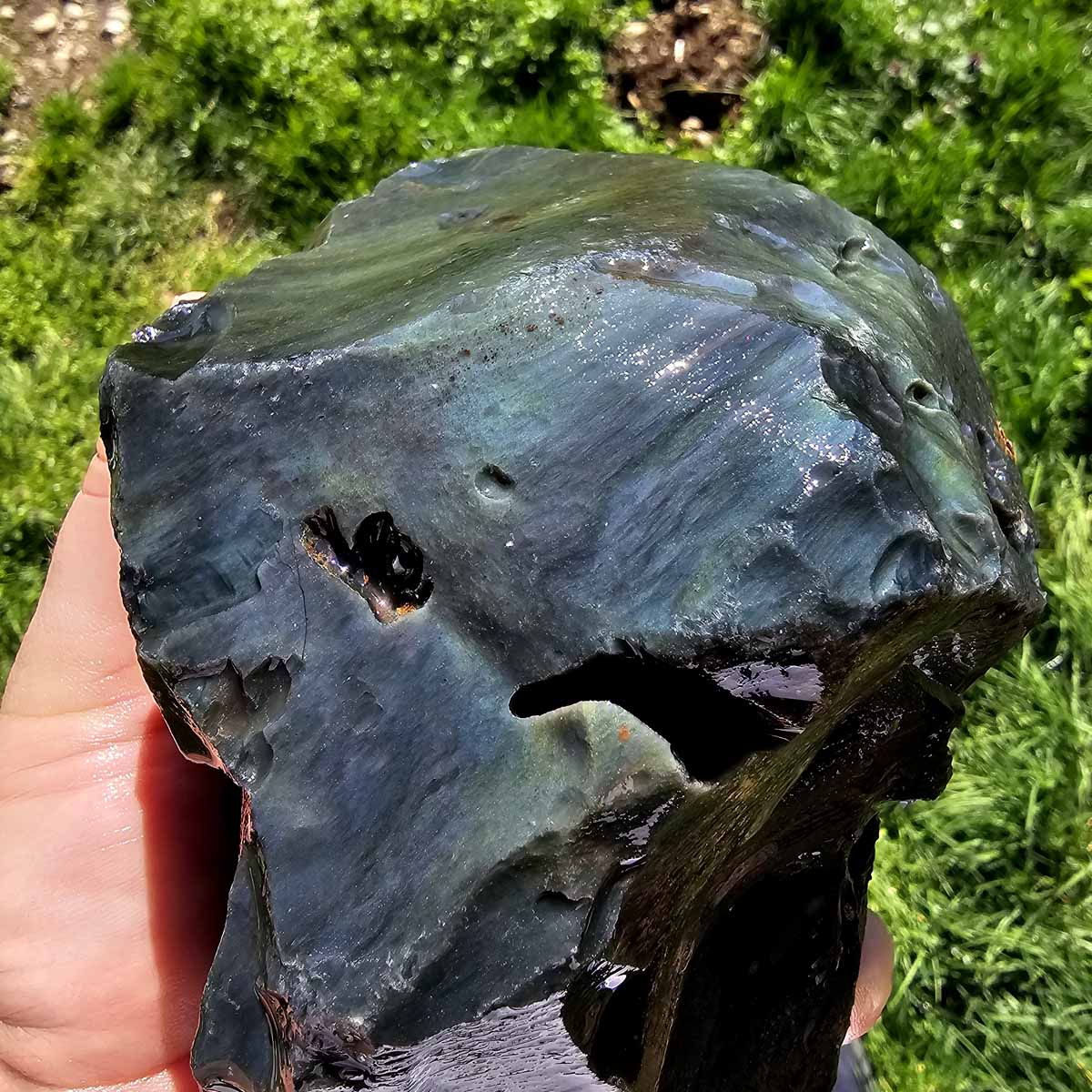 Mexican Jalisco Rainbow Obsidian Cutting Rough Box!