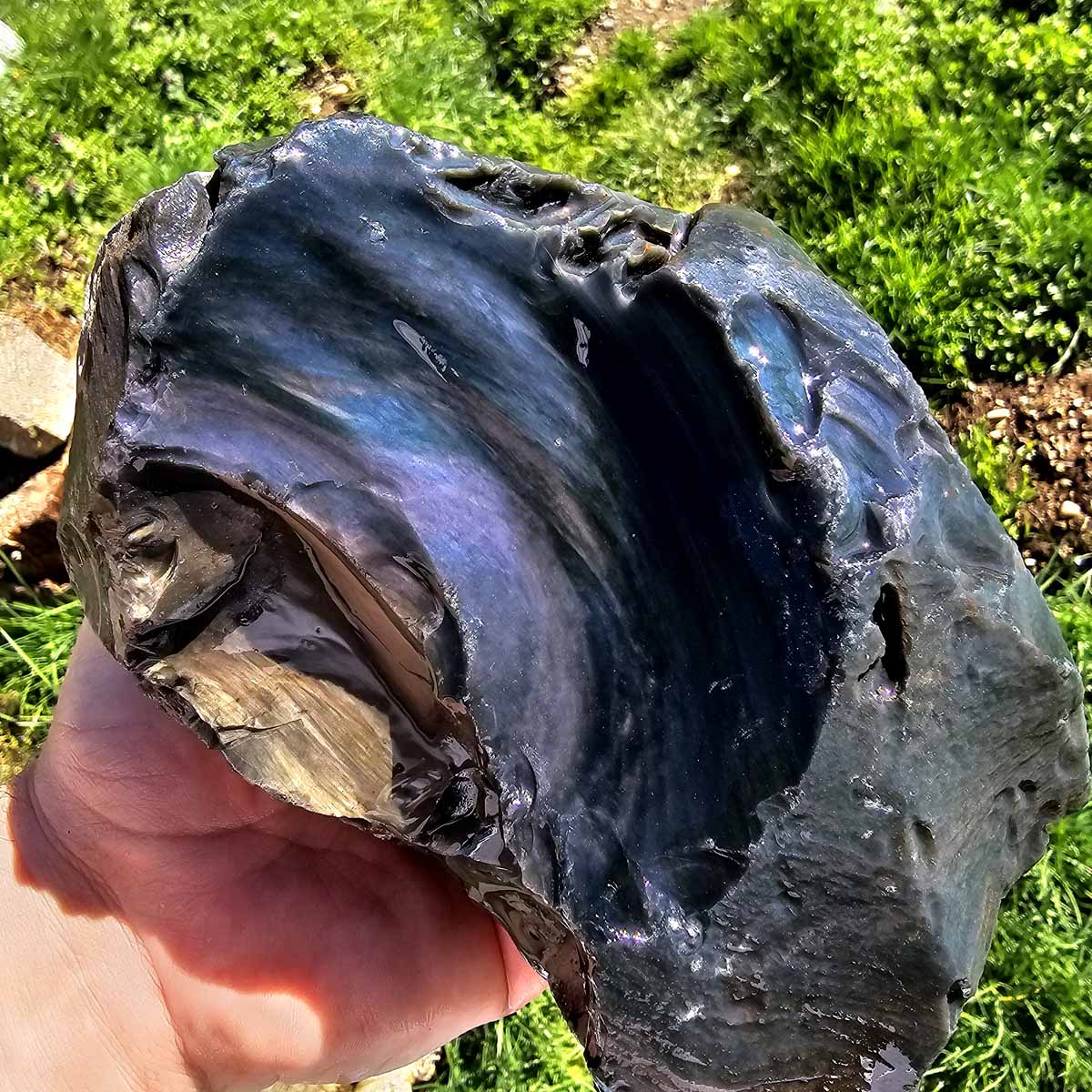 Mexican Jalisco Rainbow Obsidian Cutting Rough Box!