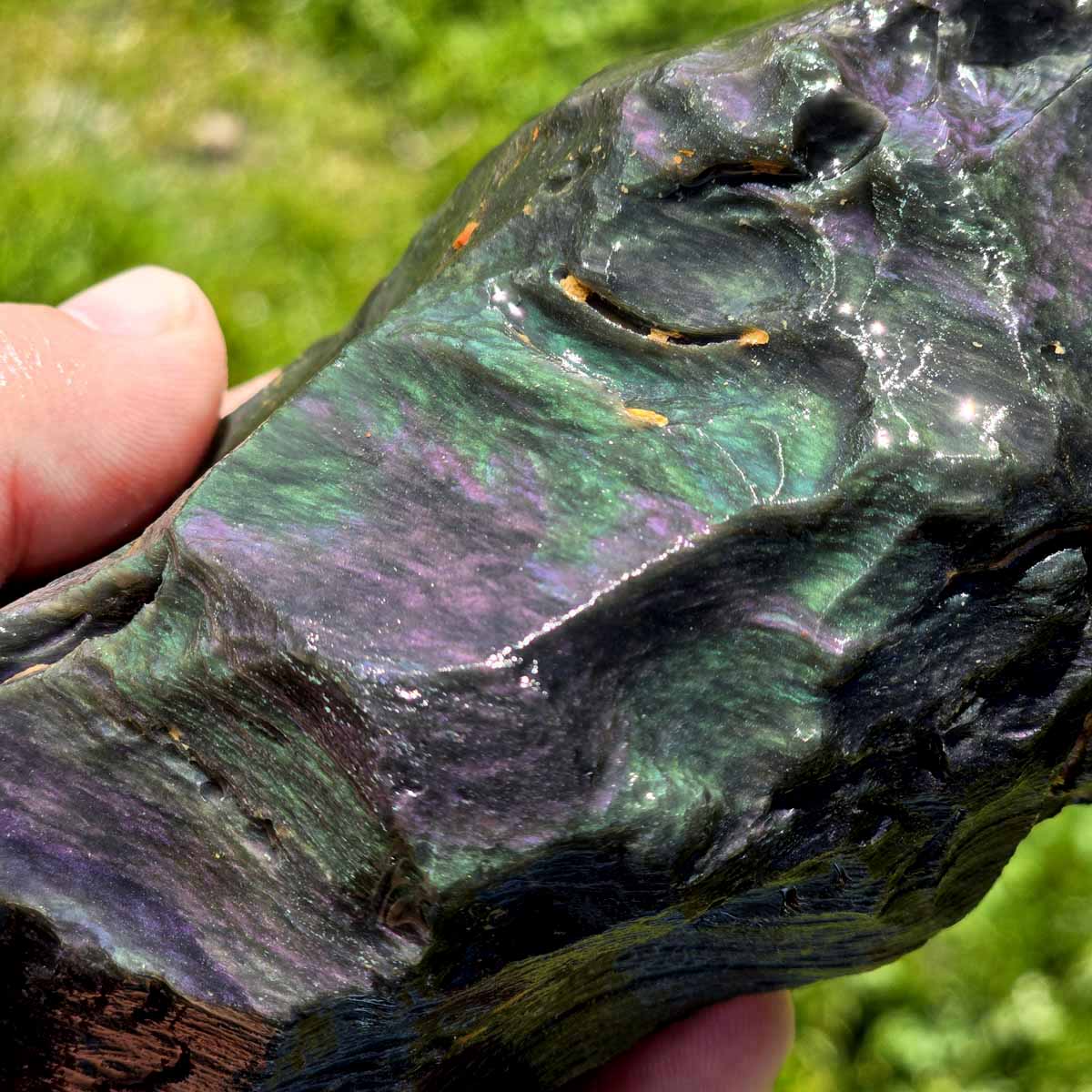 Highgrade Mexican Velvet Obsidian Rough Chunk!