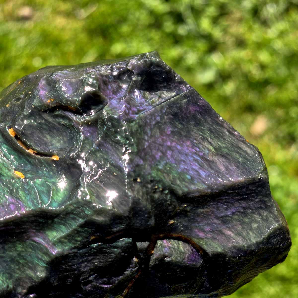 Highgrade Mexican Velvet Obsidian Rough Chunk!