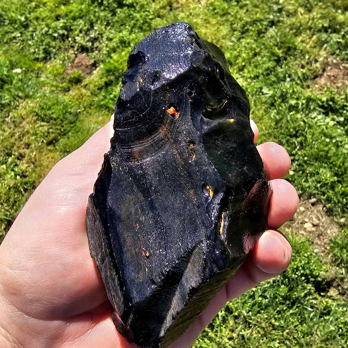 Highgrade Mexican Velvet Obsidian Rough Chunk!