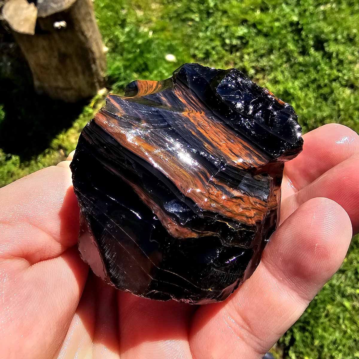 RARE Fire Obsidian Rough Chunk!