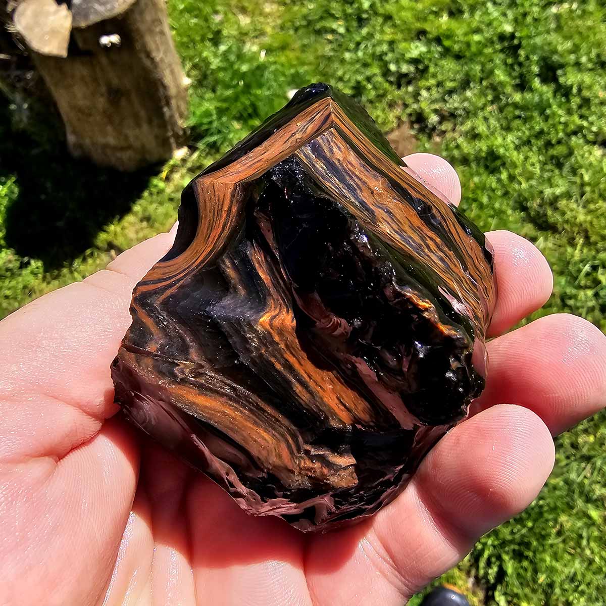 RARE Fire Obsidian Rough Chunk!