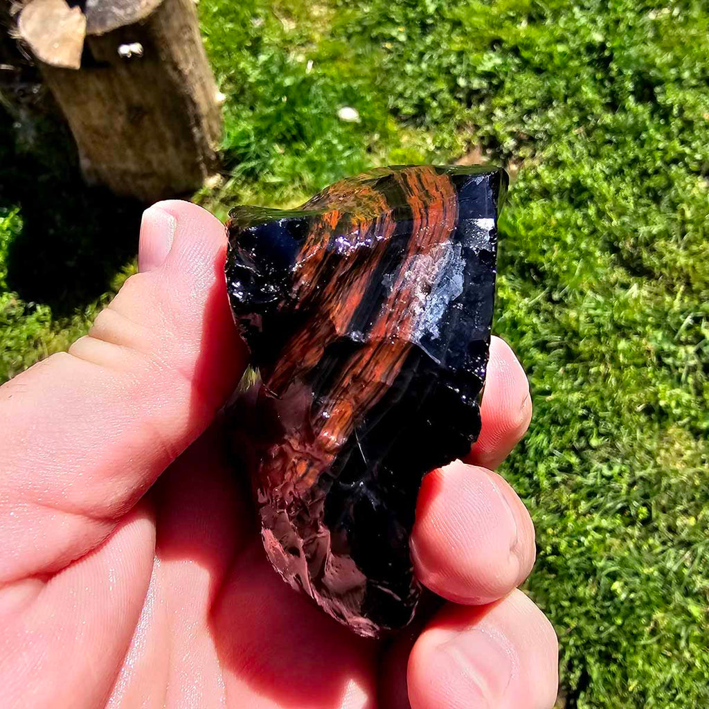 RARE Fire Obsidian Rough Chunk rare-fire-obsidian-rough-chunk