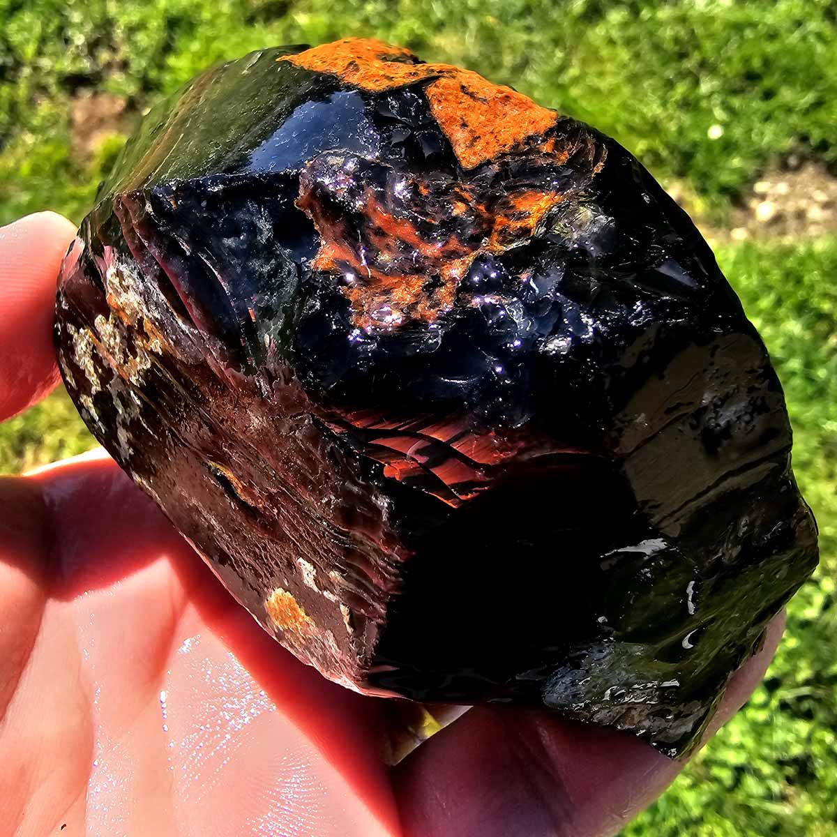 RARE Red Ribbon Obsidian Rough Chunk!