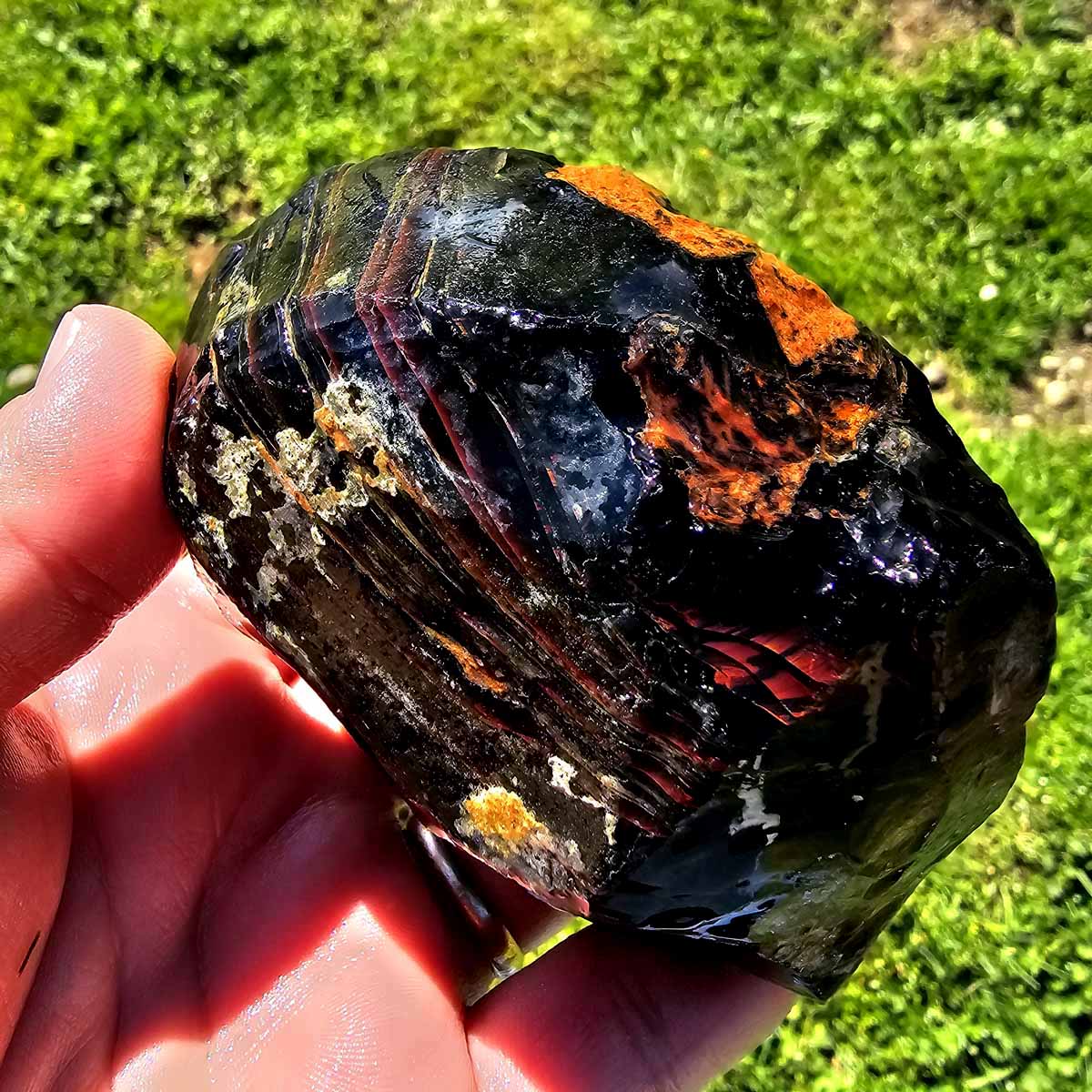 RARE Red Ribbon Obsidian Rough Chunk!