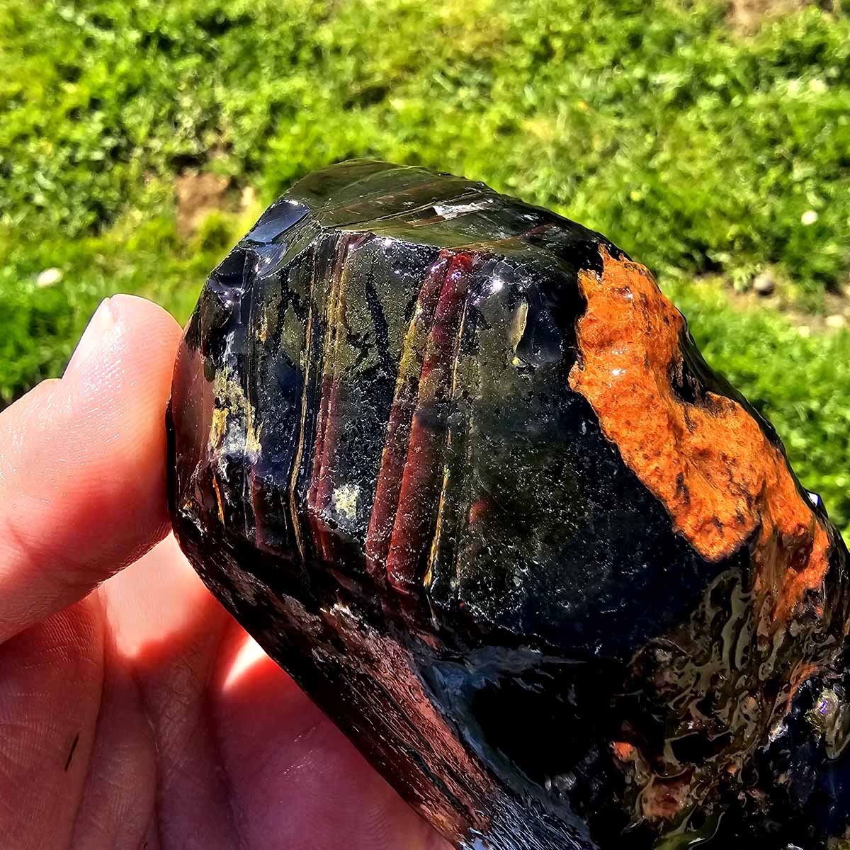 RARE Red Ribbon Obsidian Rough Chunk!