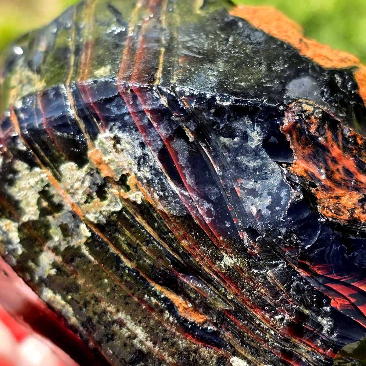 RARE Red Ribbon Obsidian Rough Chunk!