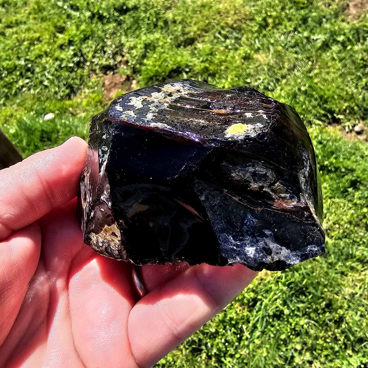 RARE Red Ribbon Obsidian Rough Chunk!