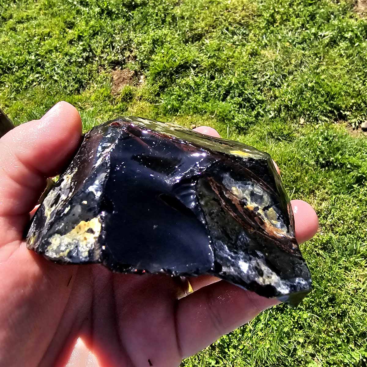 RARE Red Ribbon Obsidian Rough Chunk!