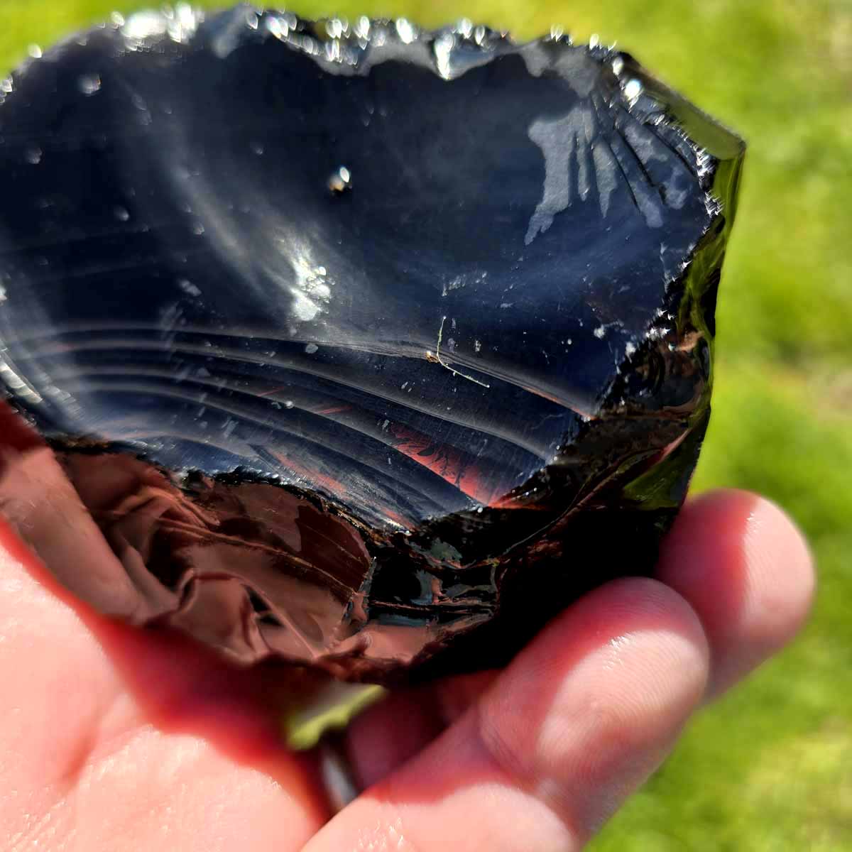 RARE Red Ribbon Obsidian Rough Chunk!