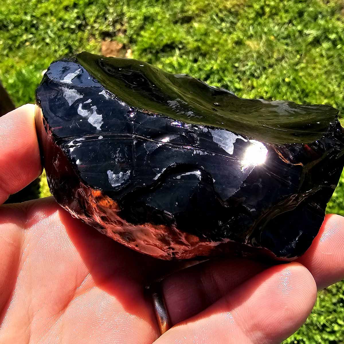 RARE Red Ribbon Obsidian Rough Chunk!