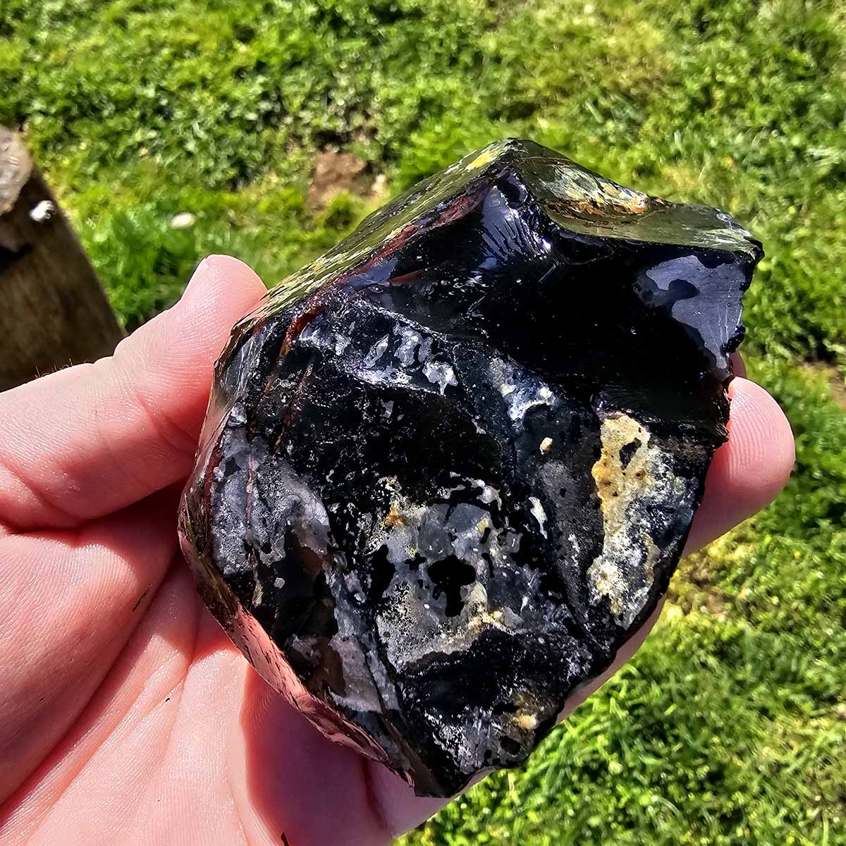 RARE Red Ribbon Obsidian Rough Chunk!