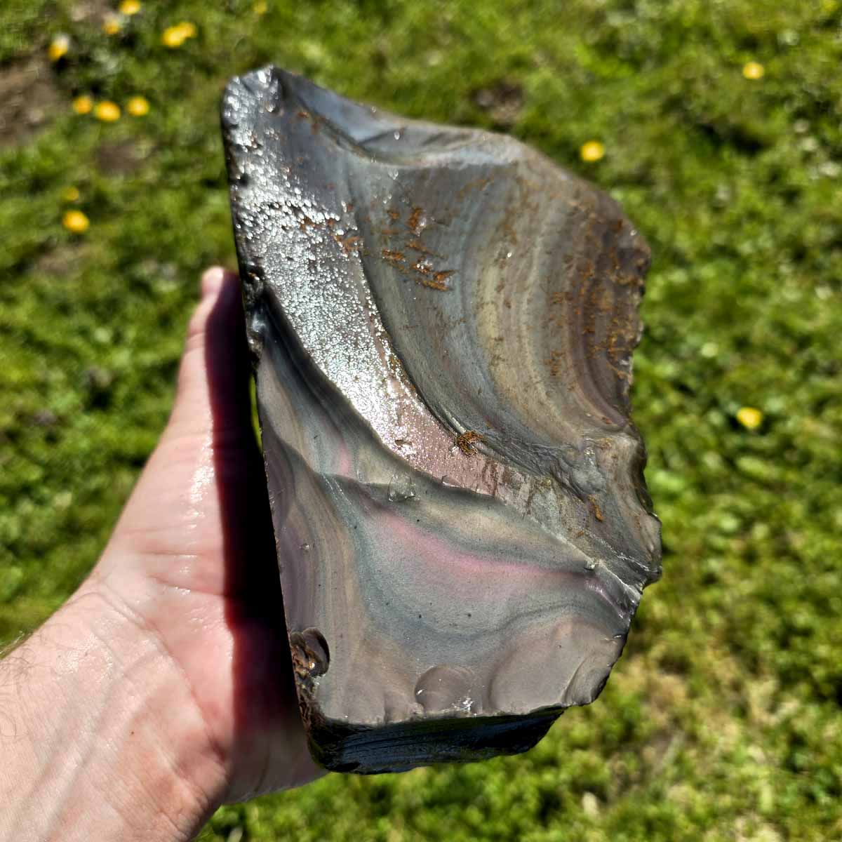 Rainbow Obsidian Davis Creek Rough Chunk!