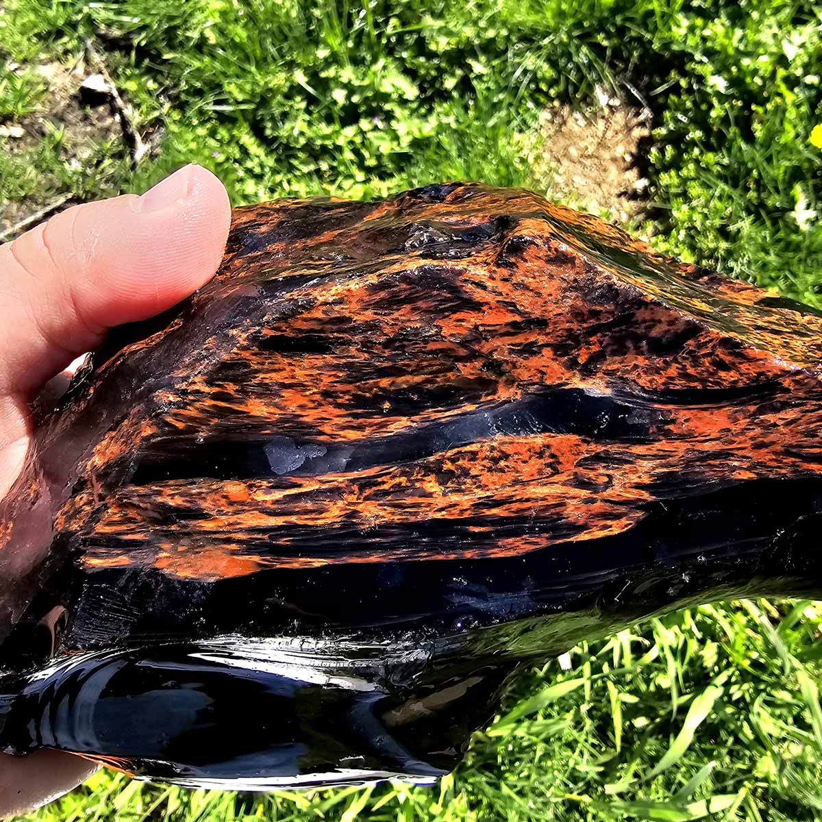 Tri-Flow Mix Old Stock Oregon Obsidian Rough Flatrate!