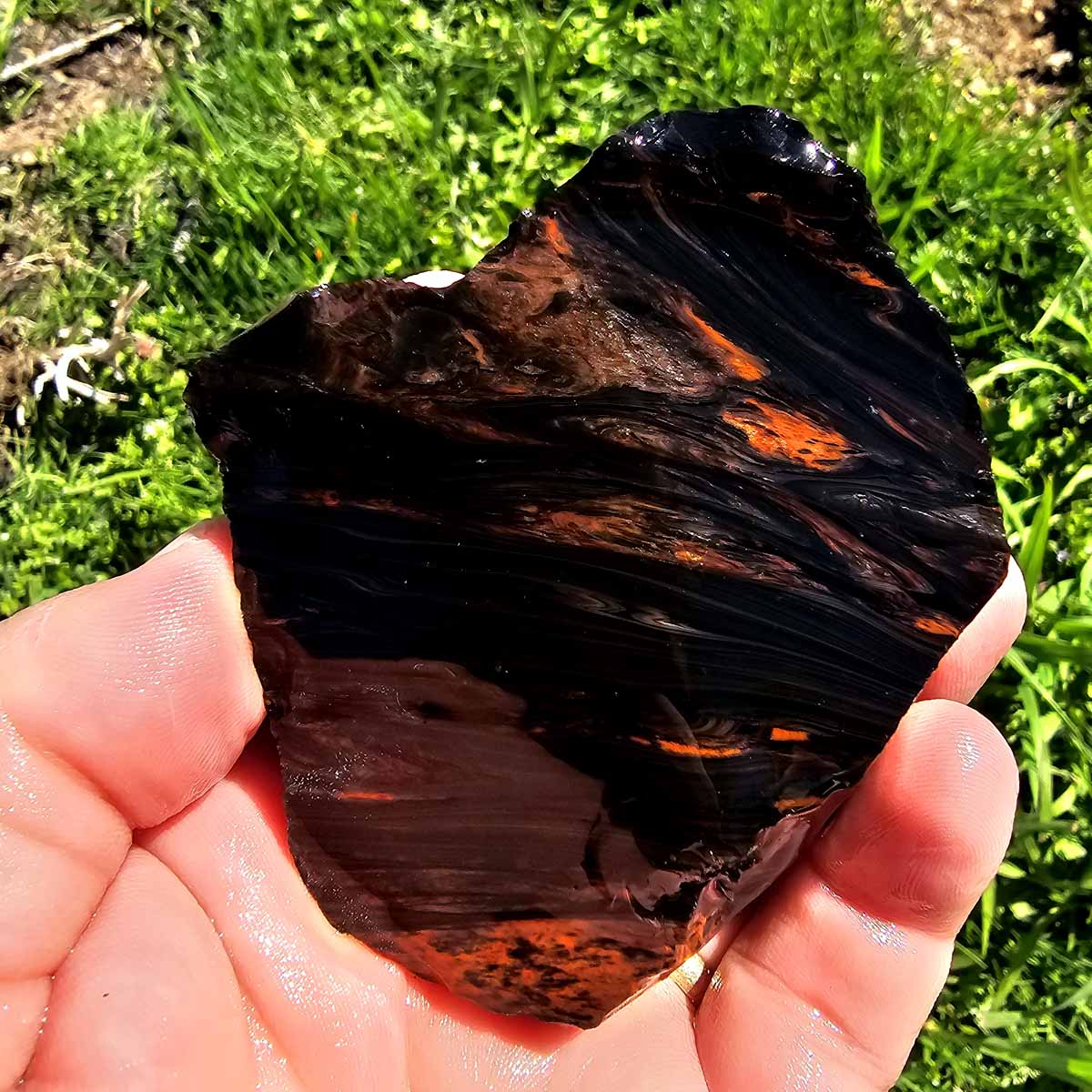 Tri-Flow Mix Old Stock Oregon Obsidian Rough Flatrate!