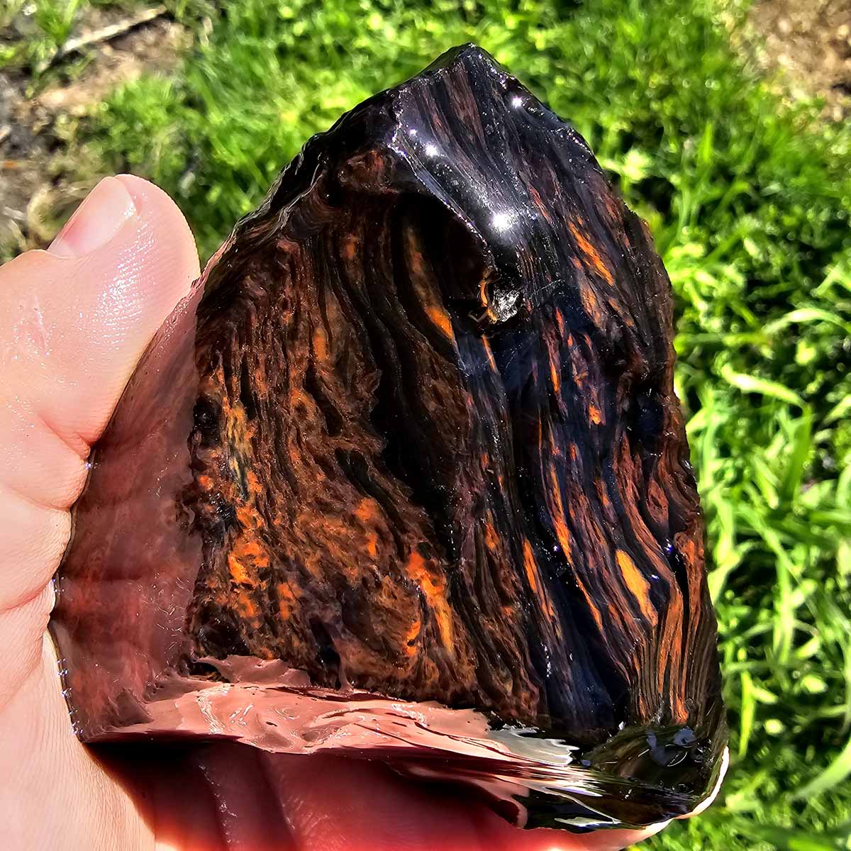 Tri-Flow Mix Old Stock Oregon Obsidian Rough Flatrate!