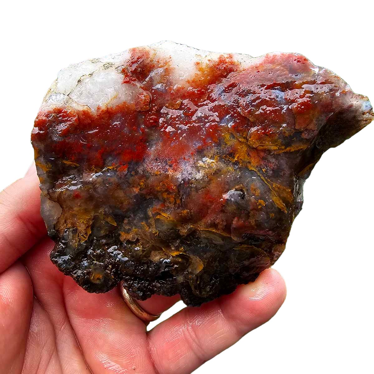 San Carlos Moss Agate Rough Chunk!