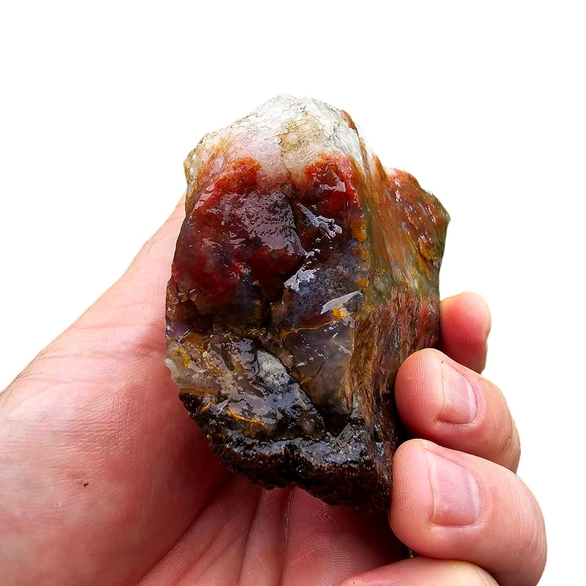 San Carlos Moss Agate Rough Chunk!