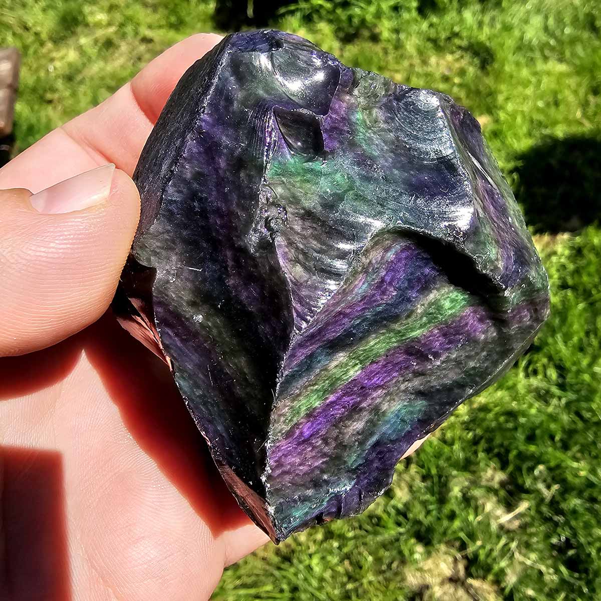 Mexican Velvet Obsidian Rough Chunk!