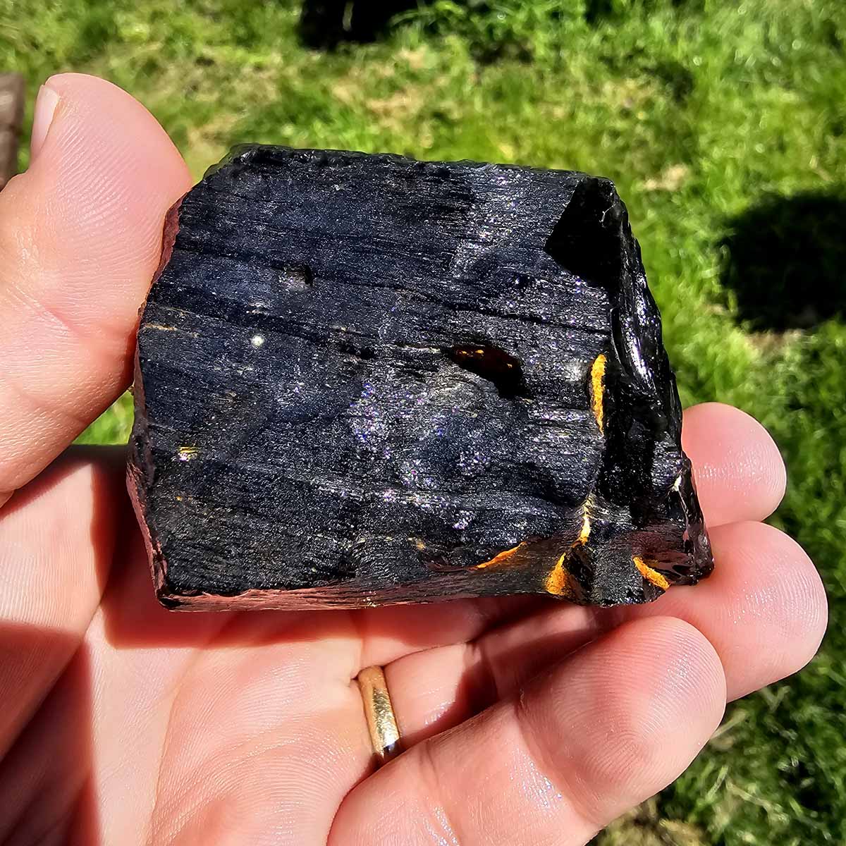 Mexican Velvet Obsidian Rough Chunk!