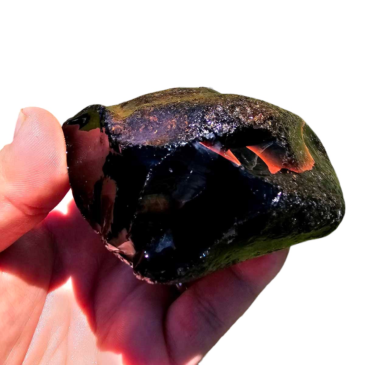 RARE Red Ribbon Obsidian Rough Chunk!