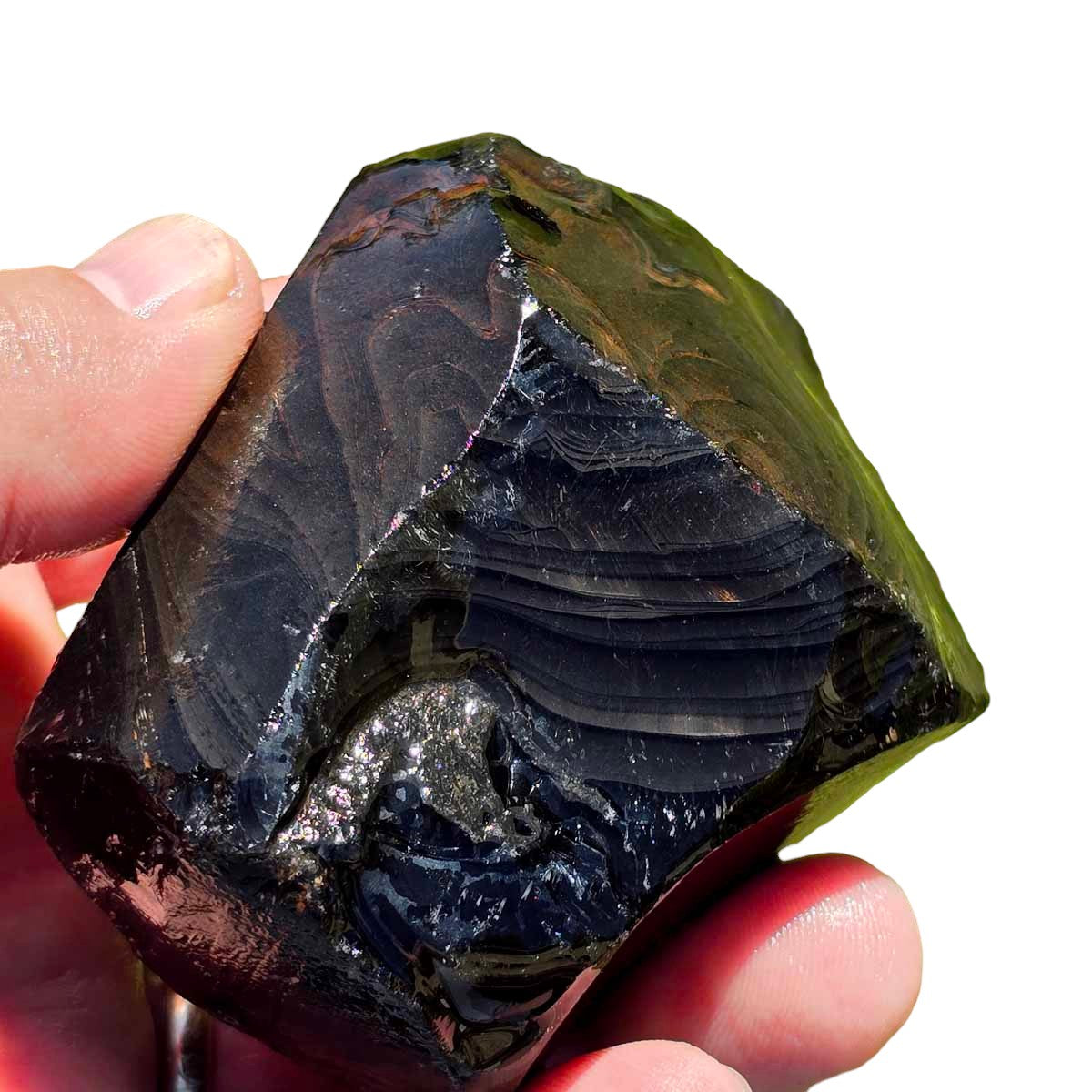 RARE Fire Glass Buttes Obsidian Rough Chunk!